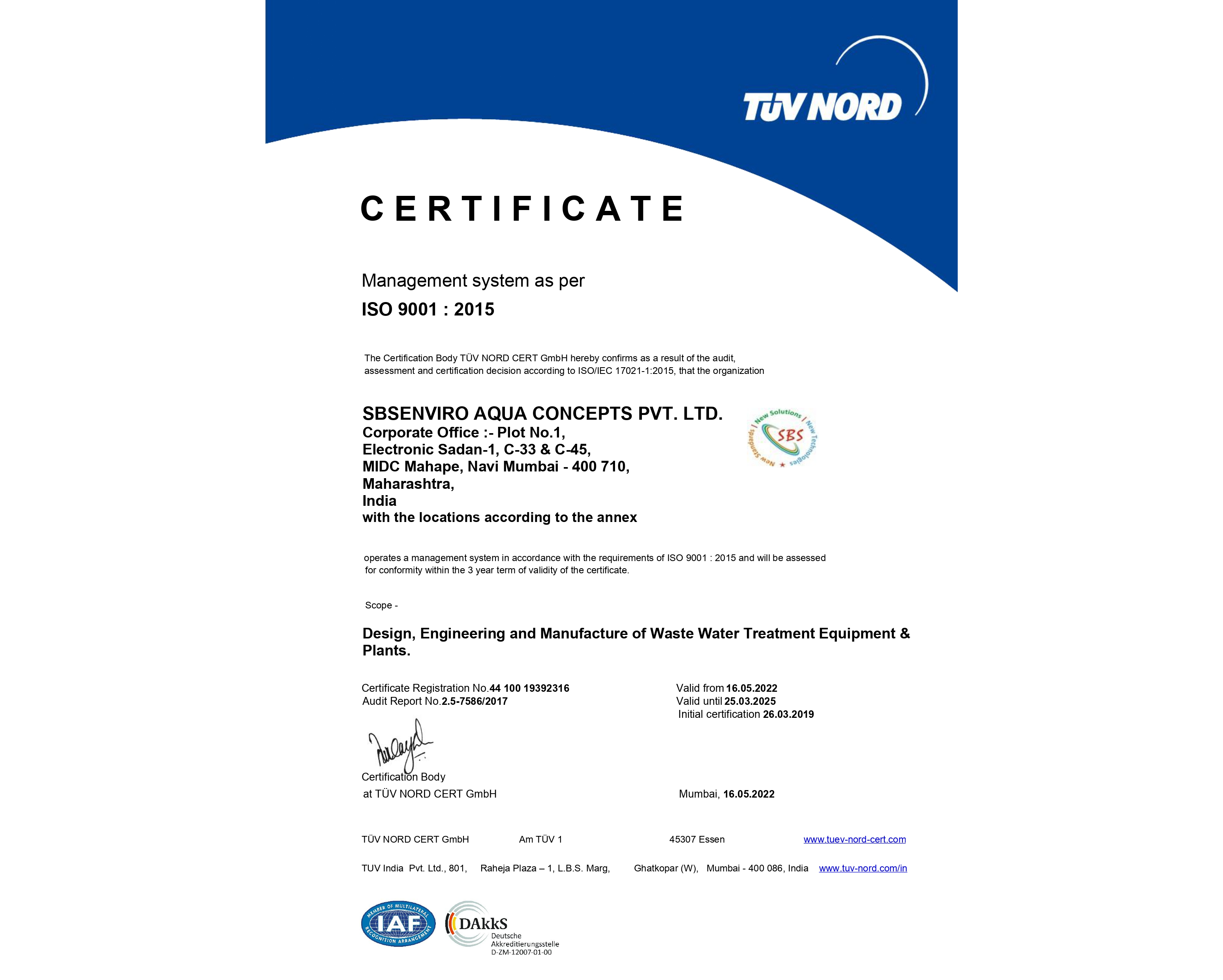 ISO 9001 : 2015